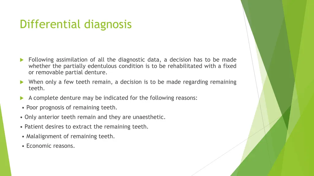 differential diagnosis