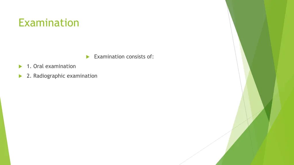 examination