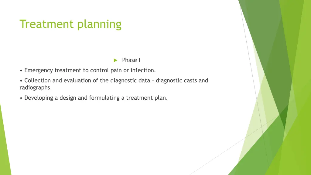 treatment planning