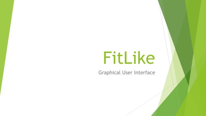 fitlike graphical user interface