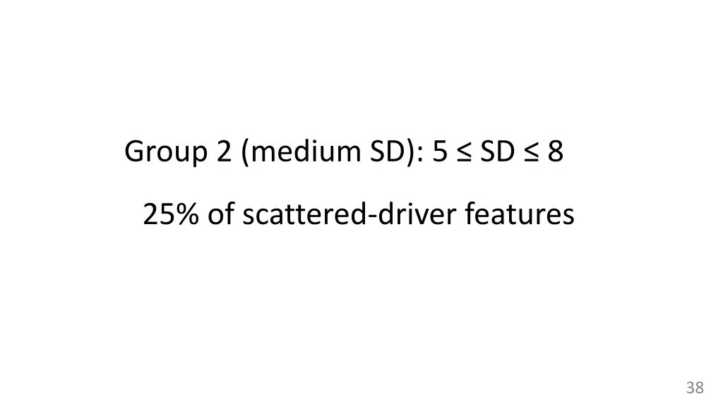 group 2 medium sd 5 sd 8 25 of scattered driver