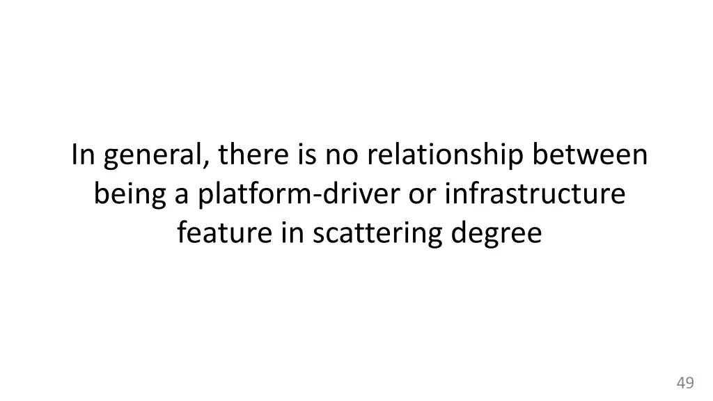 in general there is no relationship between being