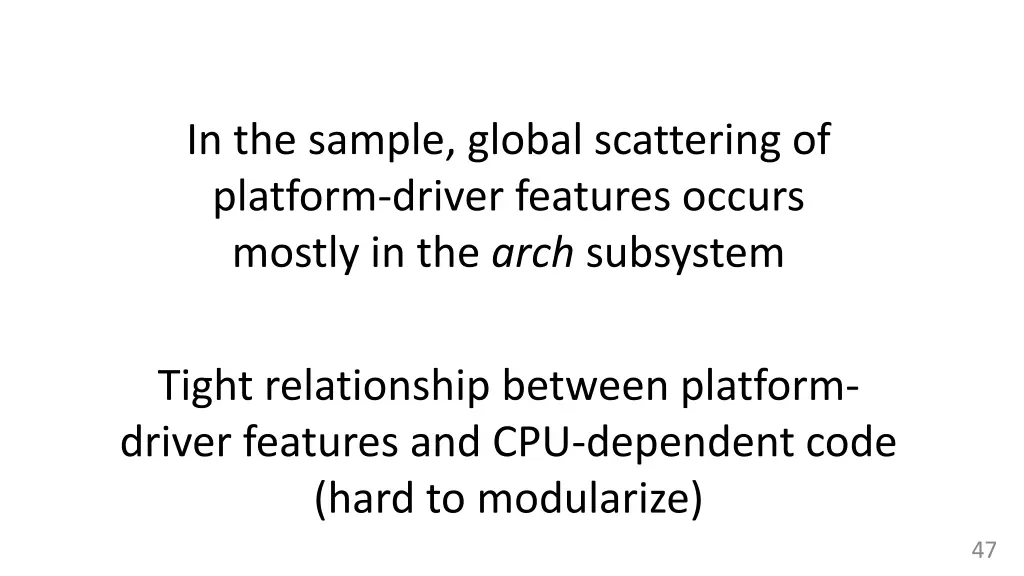 in the sample global scattering of platform
