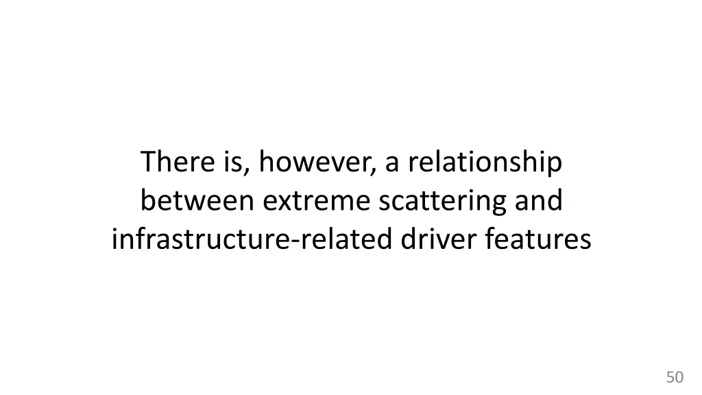 there is however a relationship between extreme