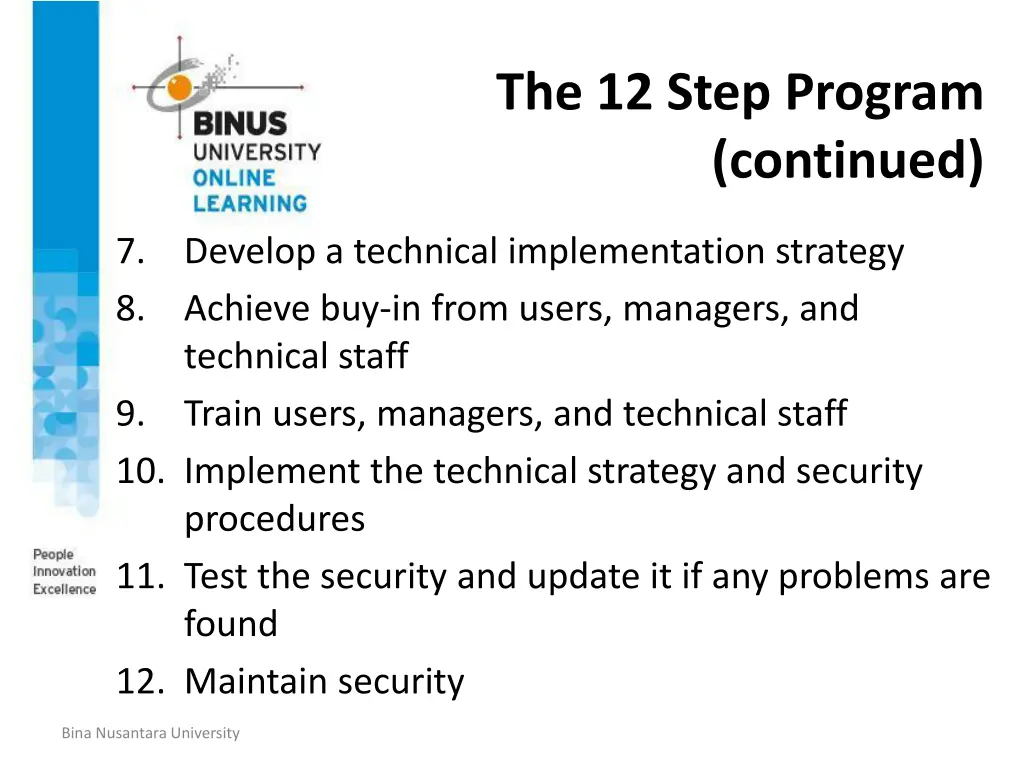 the 12 step program continued