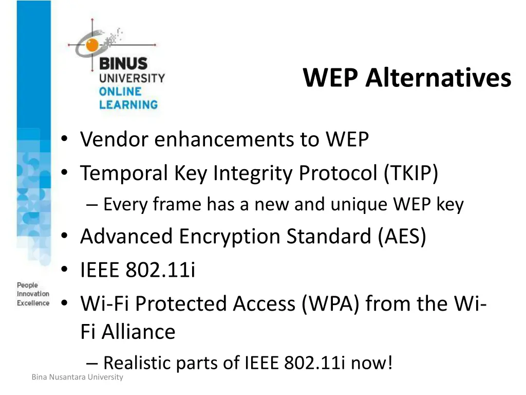 wep alternatives