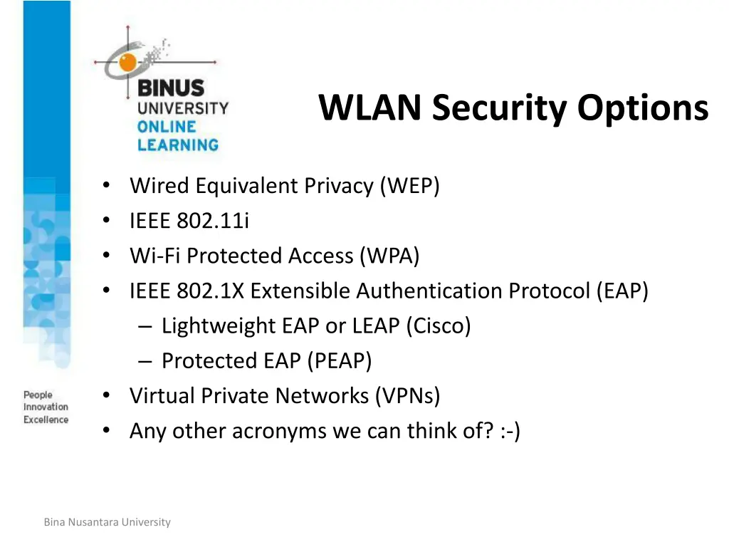 wlan security options