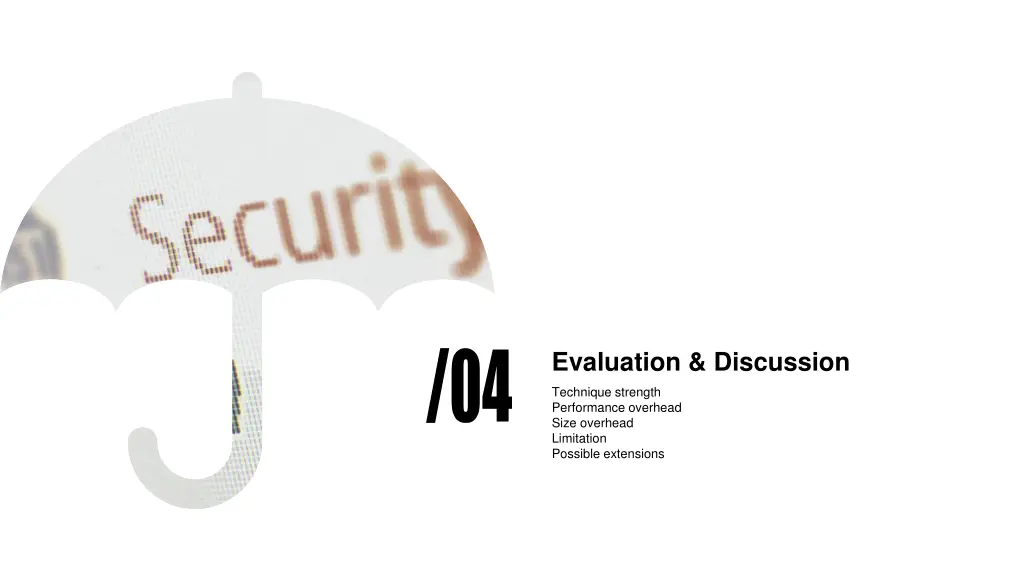 evaluation discussion