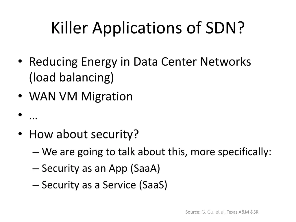 killer applications of sdn