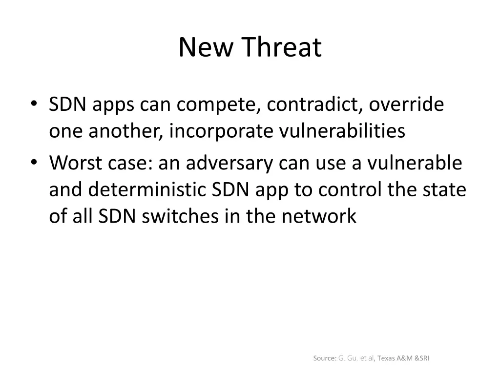 new threat