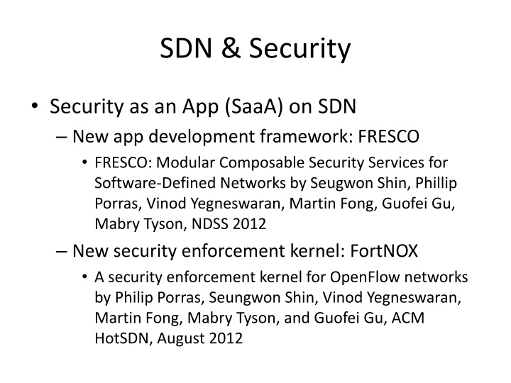 sdn security