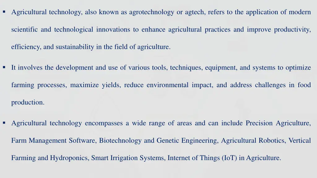 agricultural technology also known