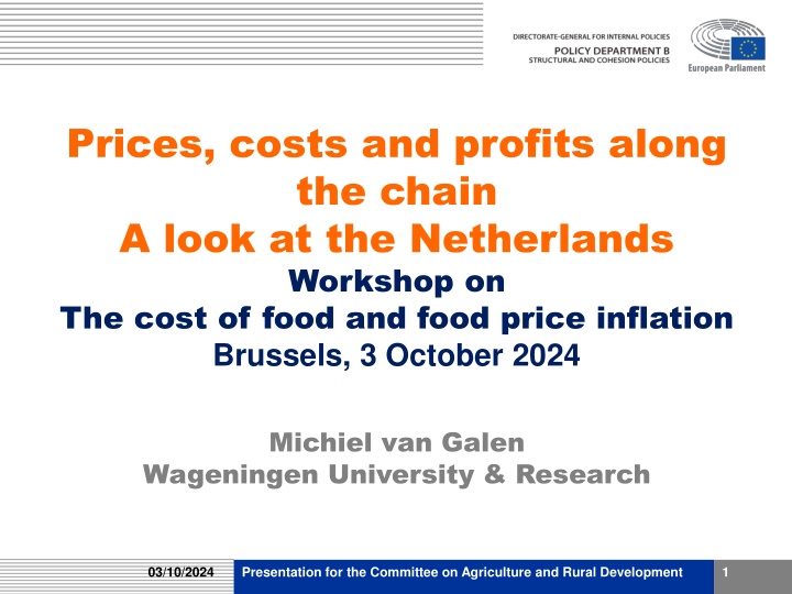 prices costs and profits along the chain a look