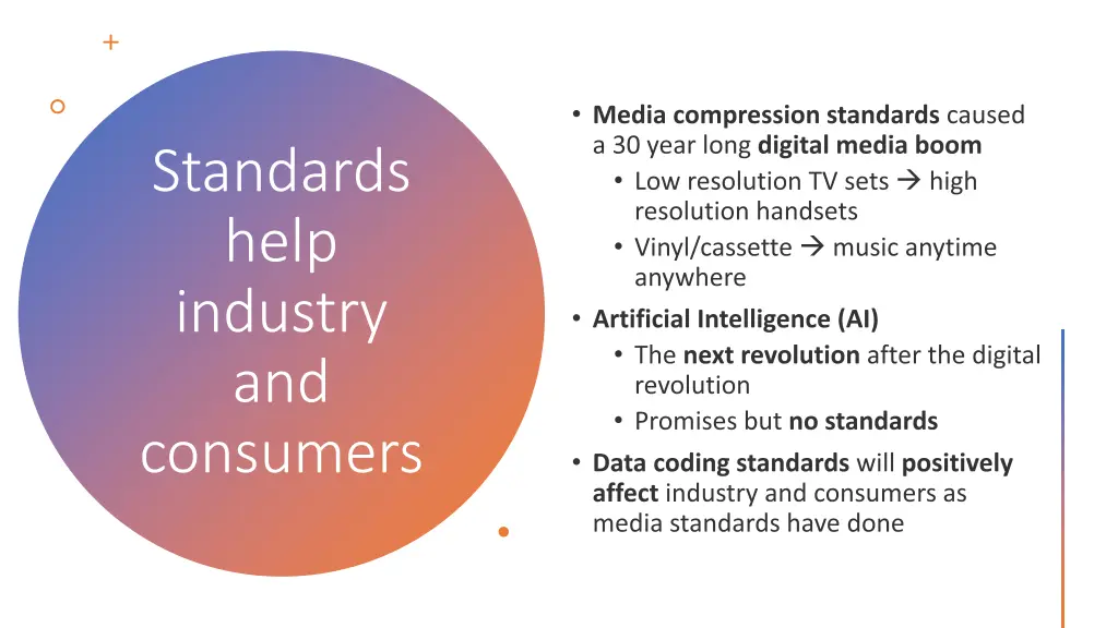 standards help industry and consumers