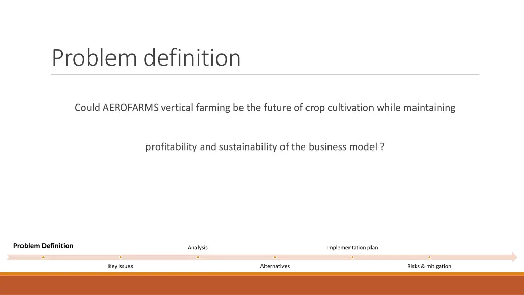 problem definition