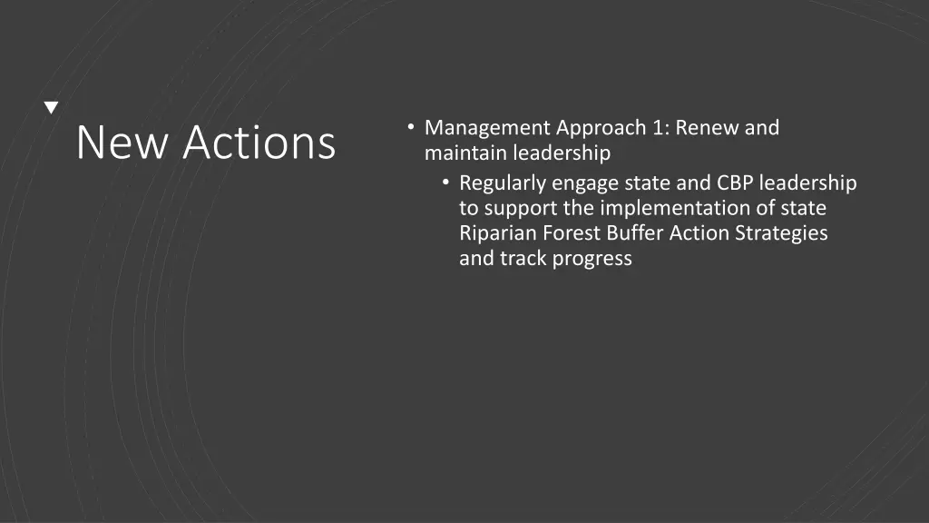 management approach 1 renew and maintain