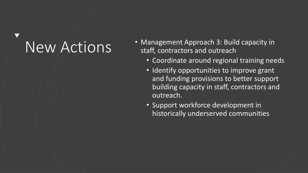management approach 3 build capacity in staff