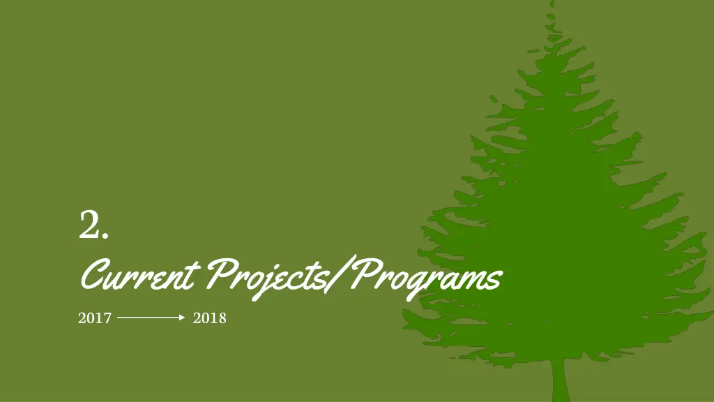 2 current projects programs 2017 2018