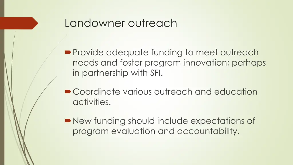 landowner outreach