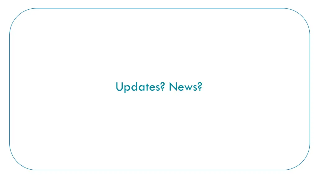 updates news