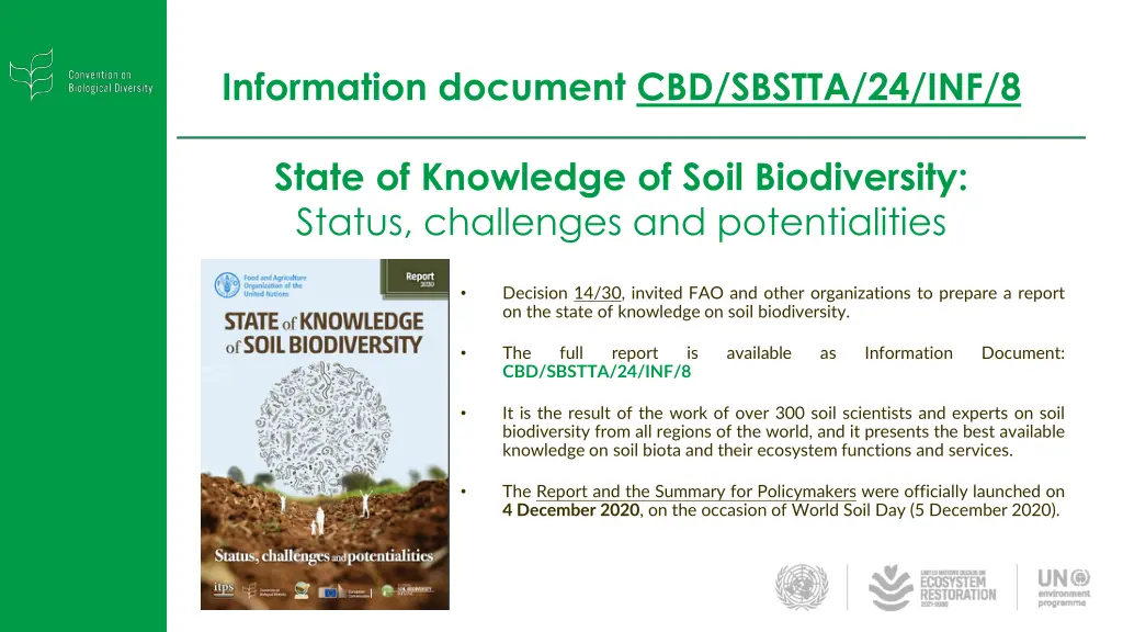 information document cbd sbstta 24 inf 8