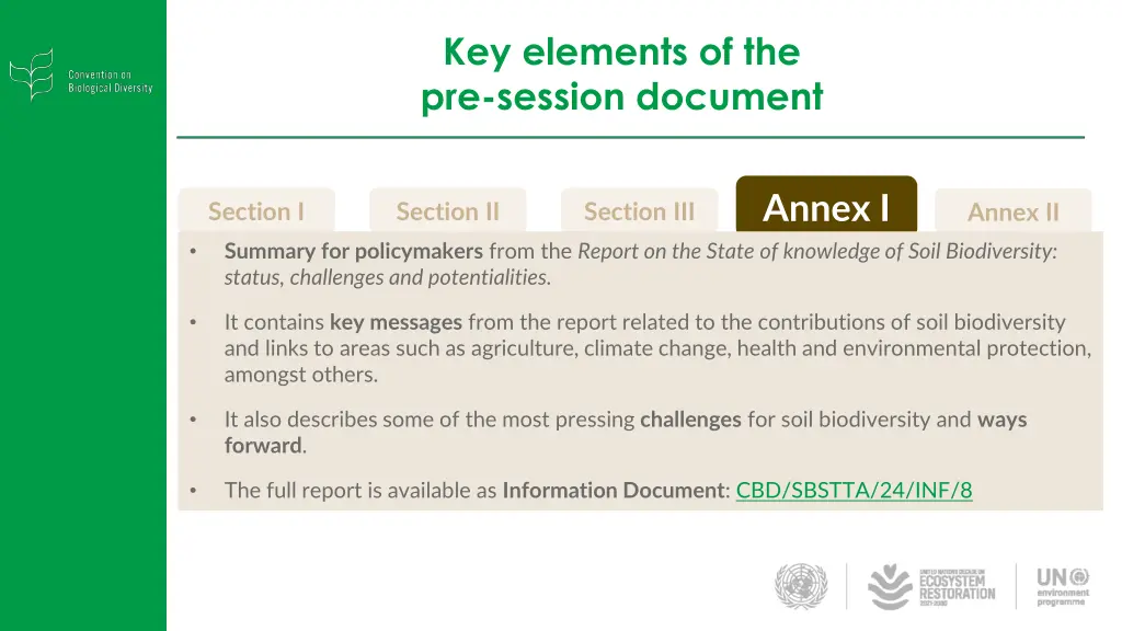 key elements of the pre session document 3