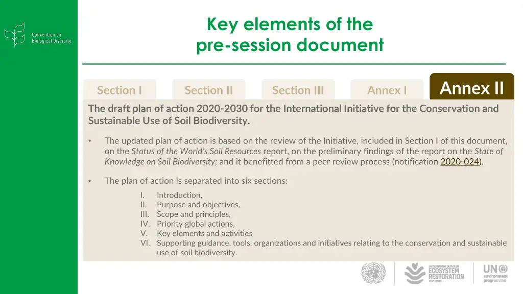 key elements of the pre session document 4