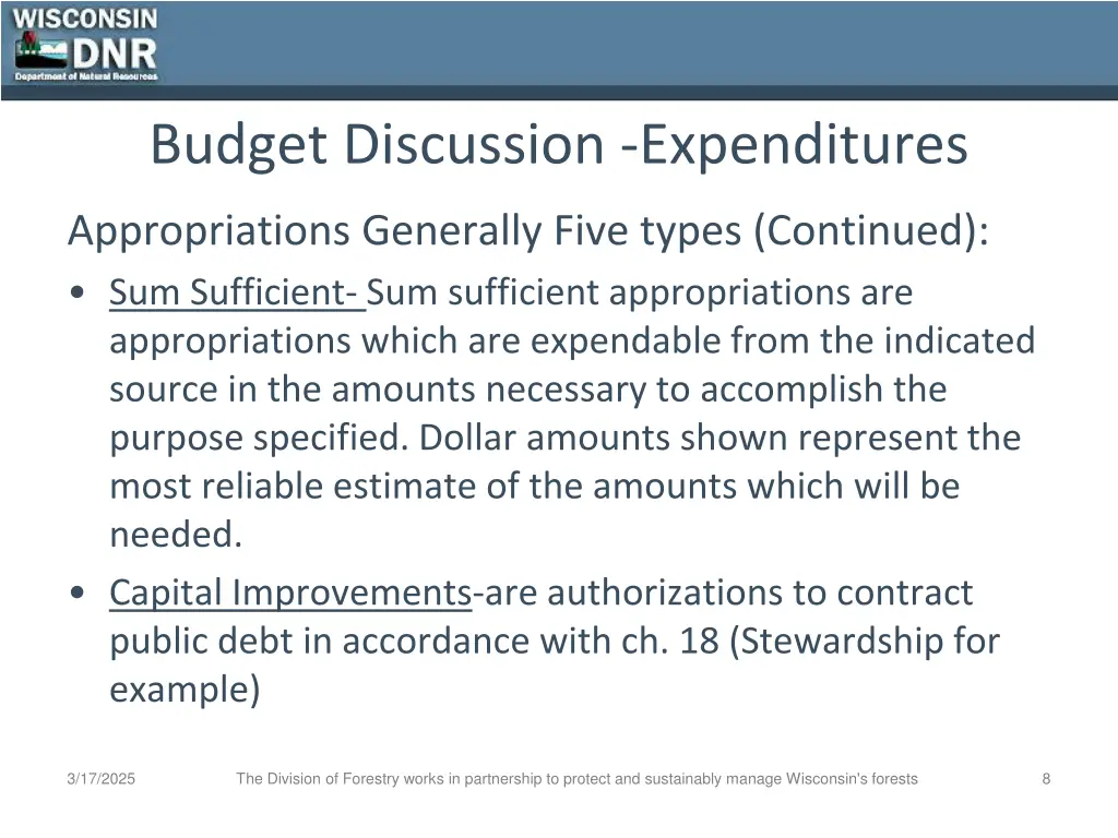 budget discussion expenditures 2