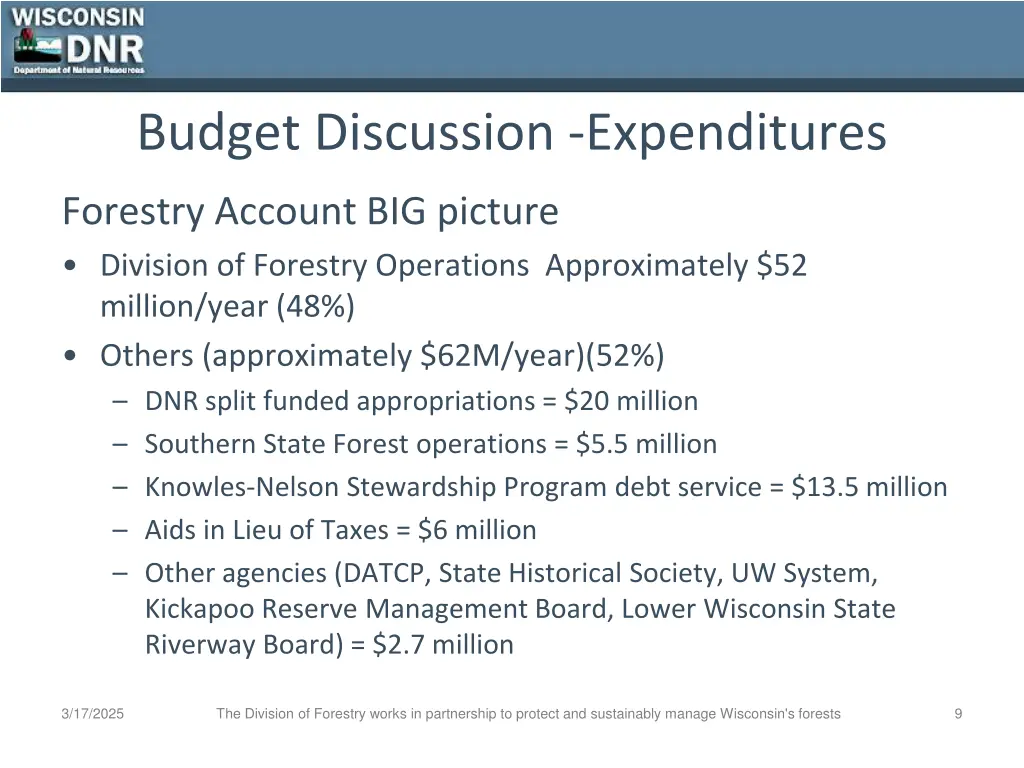 budget discussion expenditures 3