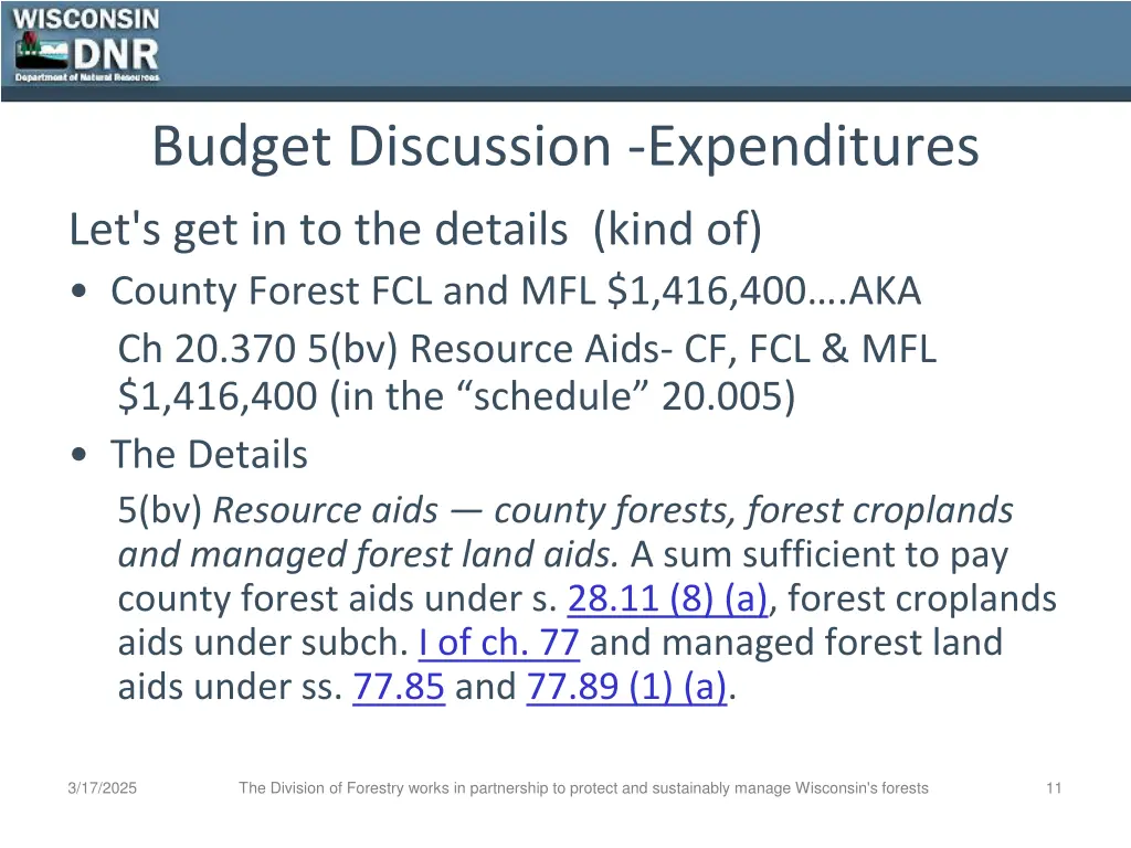 budget discussion expenditures 5