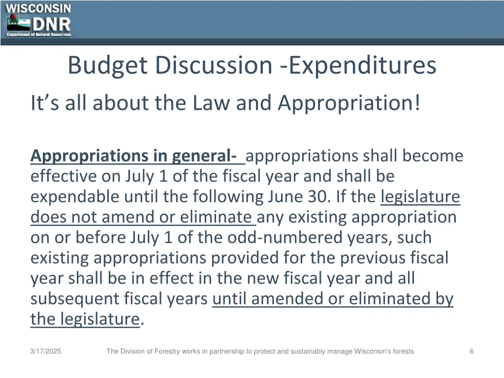 budget discussion expenditures it s all about
