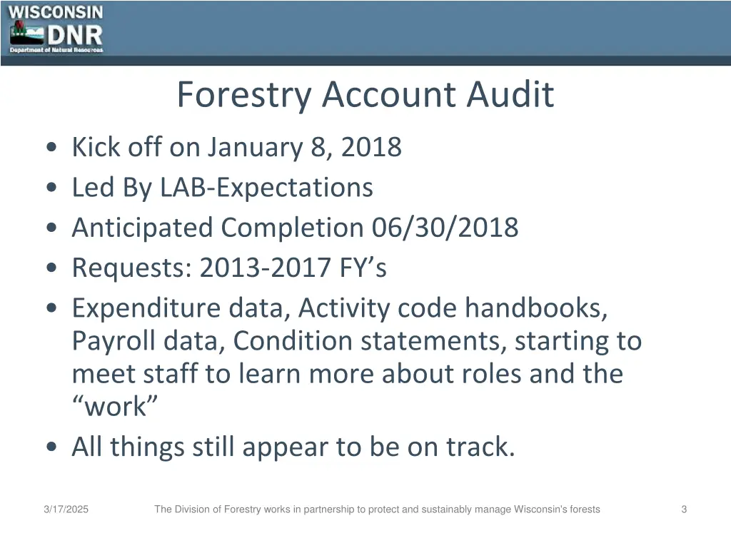 forestry account audit 1