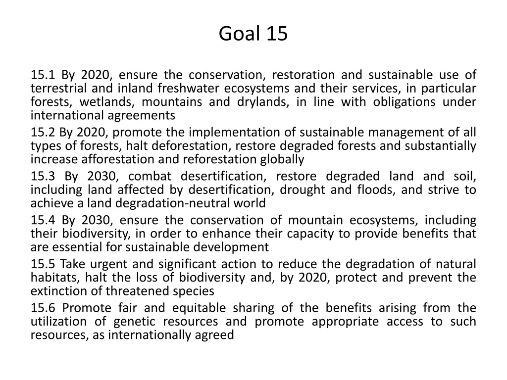 goal 15