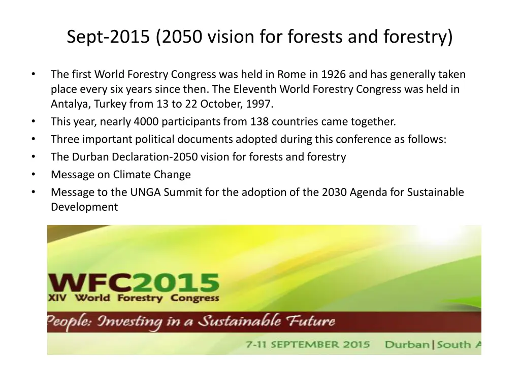 sept 2015 2050 vision for forests and forestry