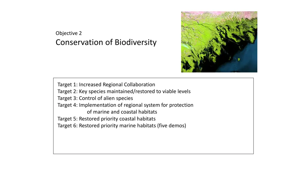 objective 2 conservation of biodiversity