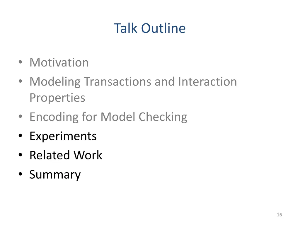 talk outline 2