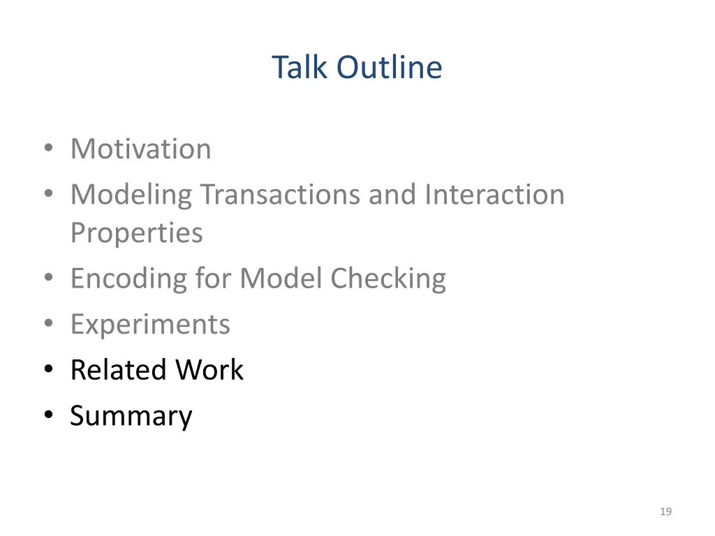 talk outline 3