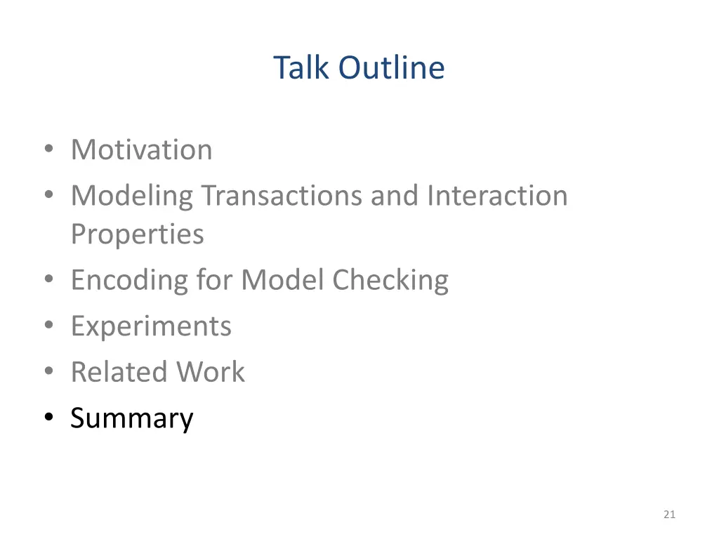 talk outline 4
