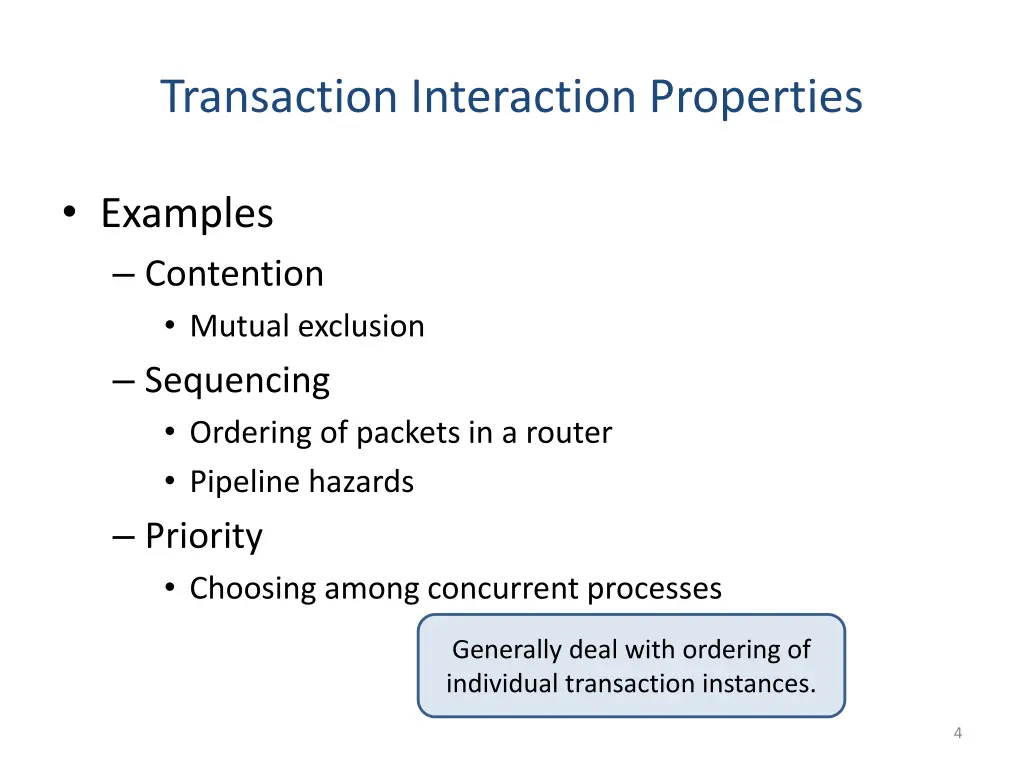 transaction interaction properties