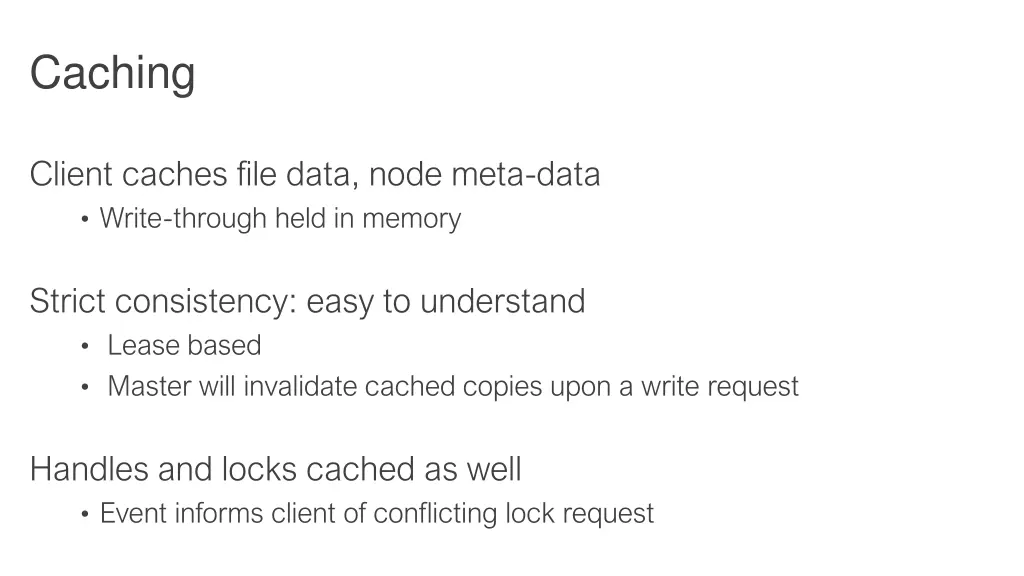 caching
