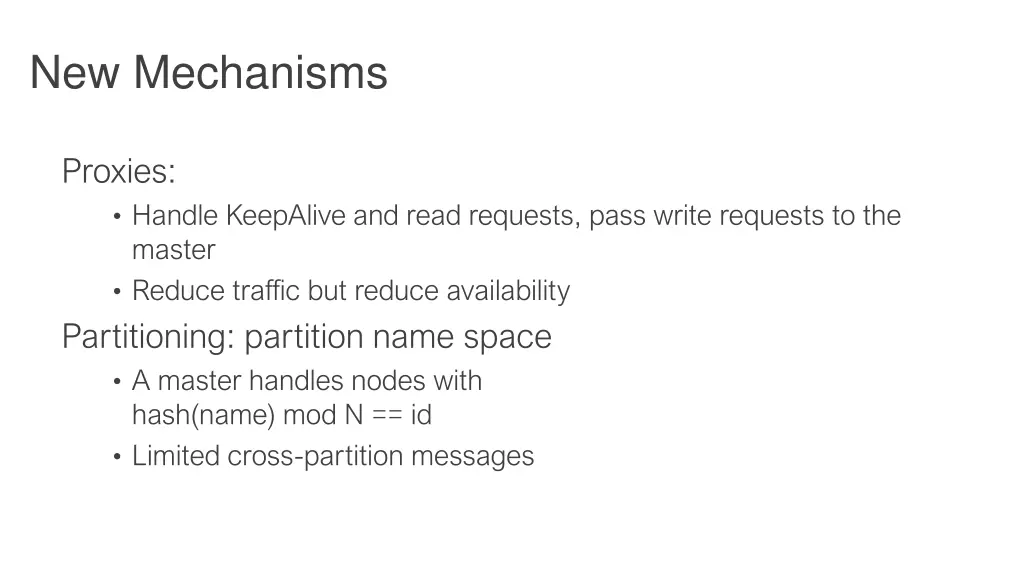new mechanisms