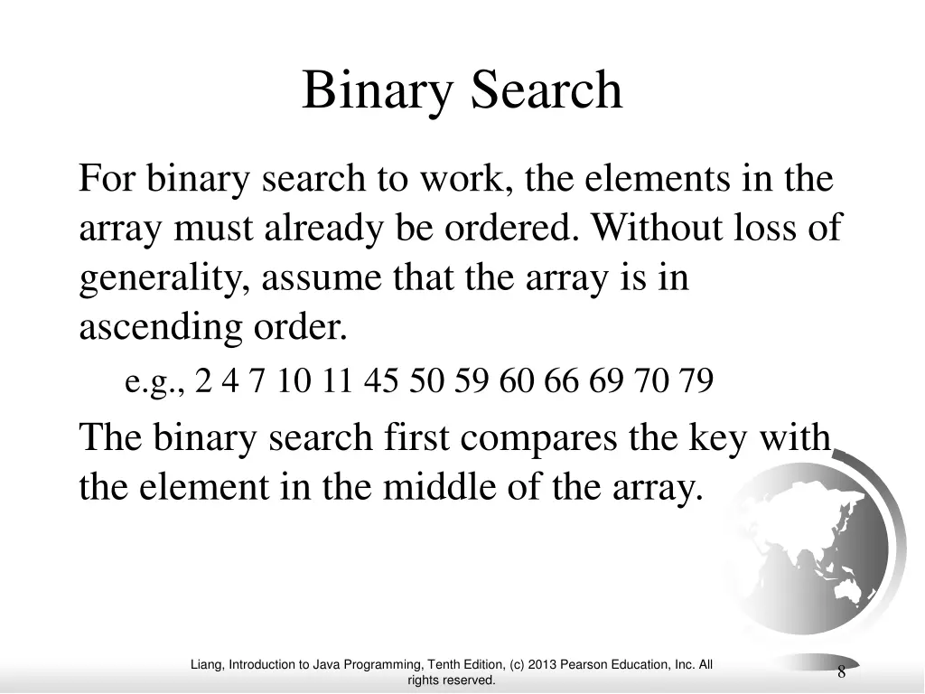 binary search