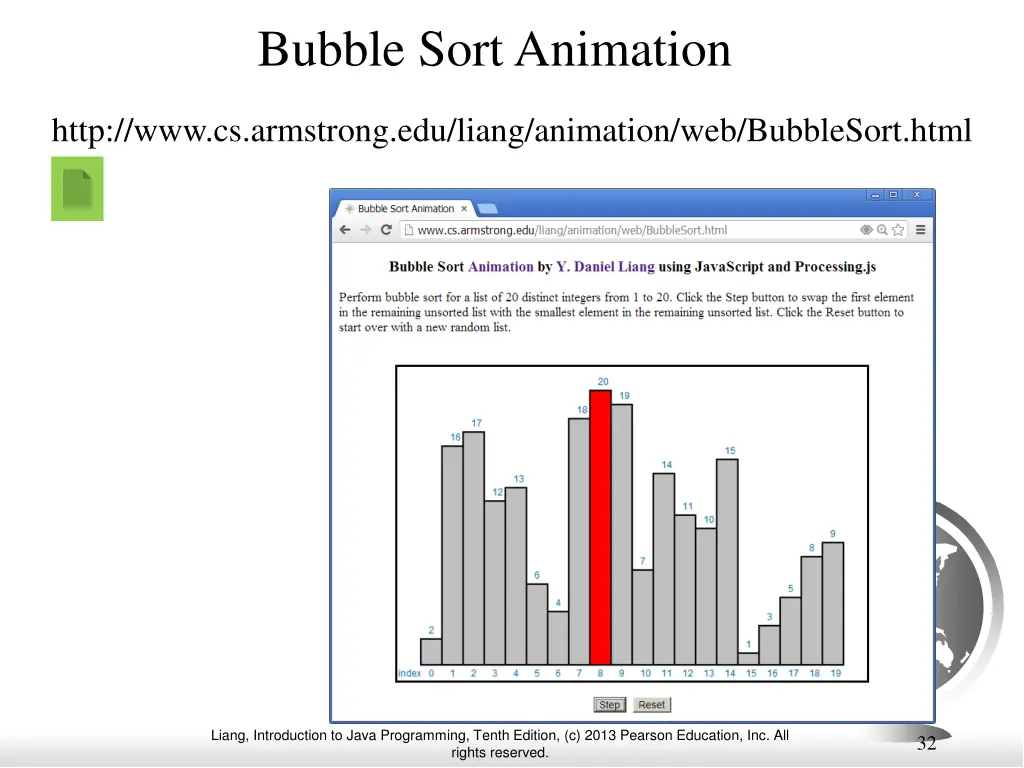 bubble sort animation