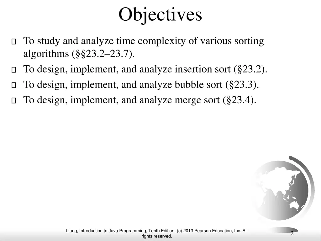objectives