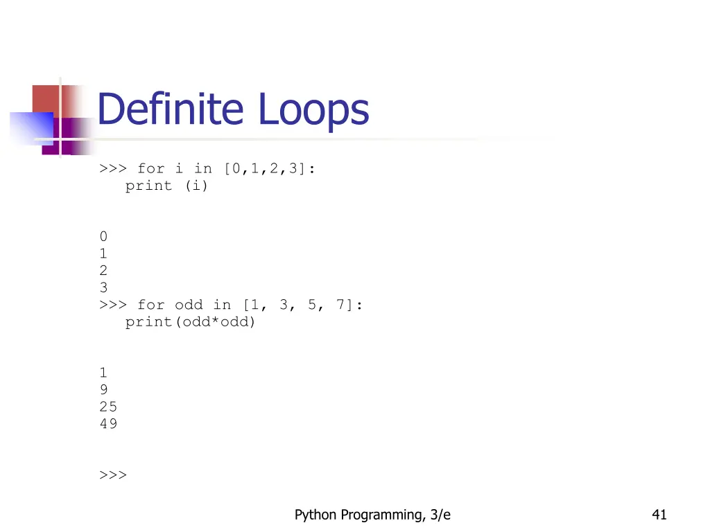 definite loops 2