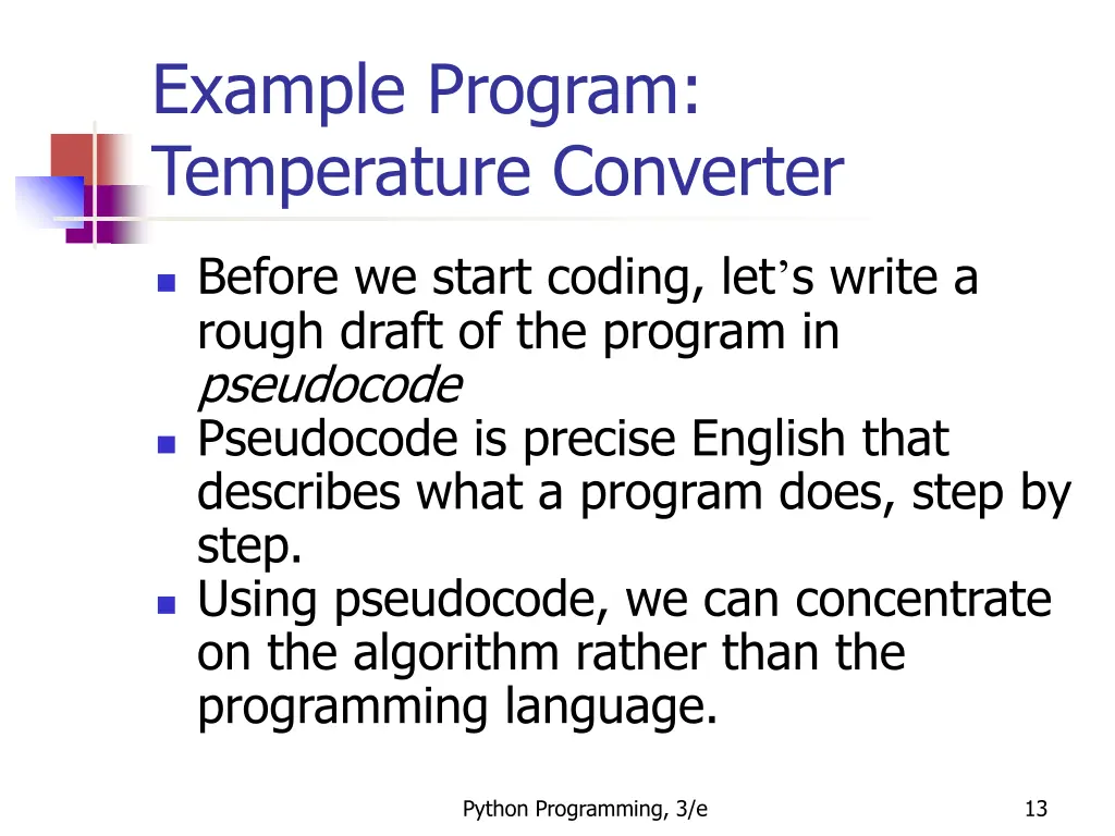 example program temperature converter 2