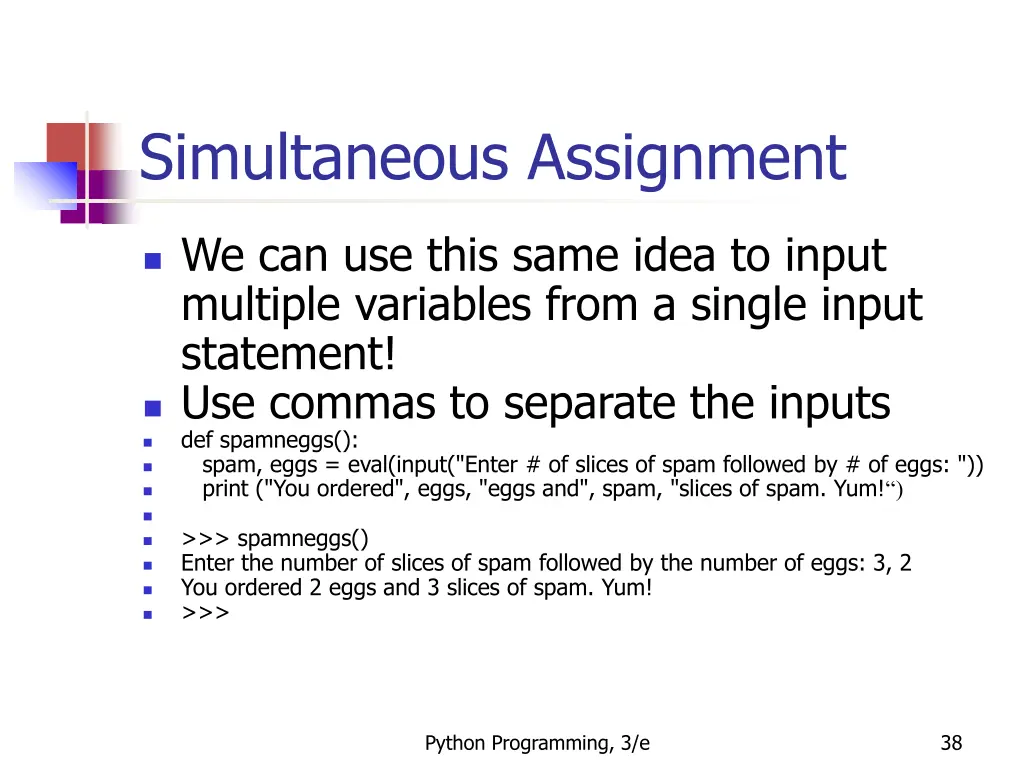 simultaneous assignment 3