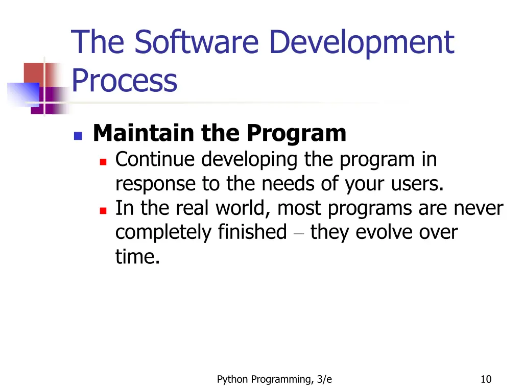 the software development process 6