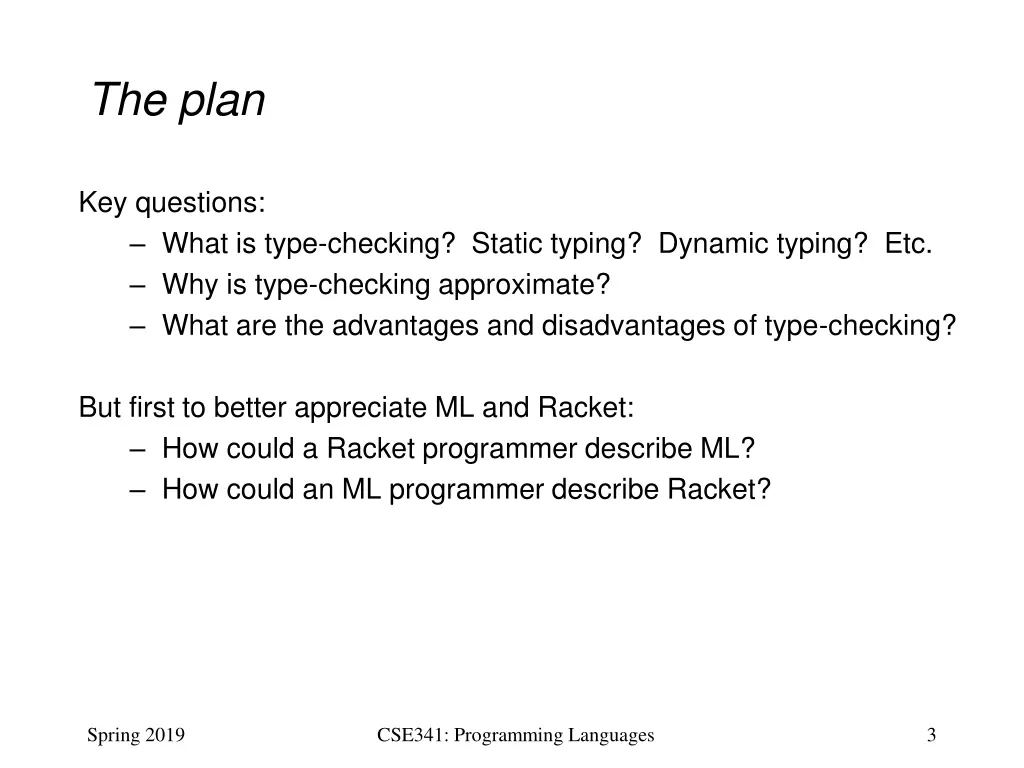 the plan