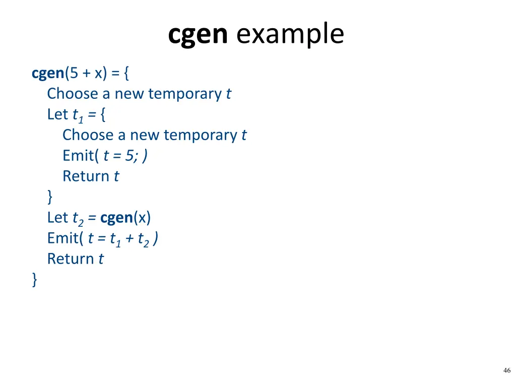 cgen example 1